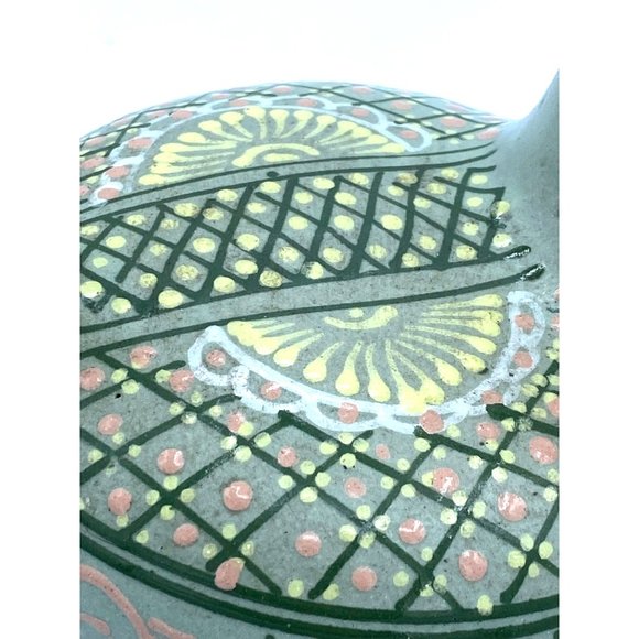 Mexican Barlow Signed Hand Painted Long Necked Pitcher. - Picture 5 of 8